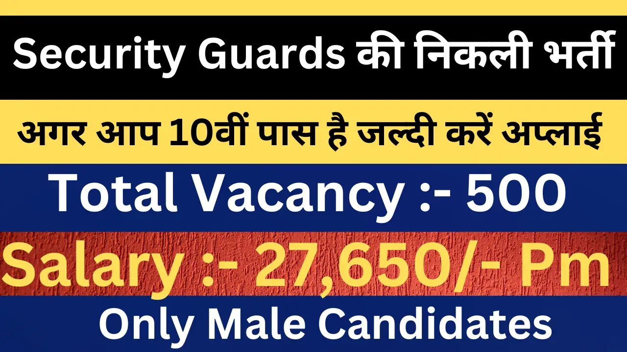 Security Guards Vacancies 2025