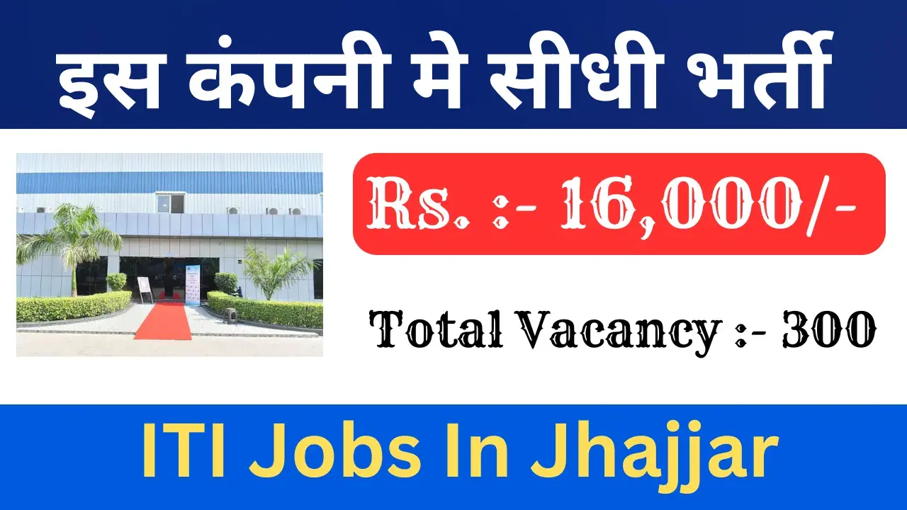 ITI Jobs in Jhajjar