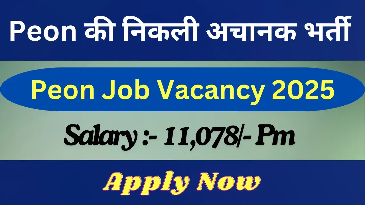 Peon Job Vacancy