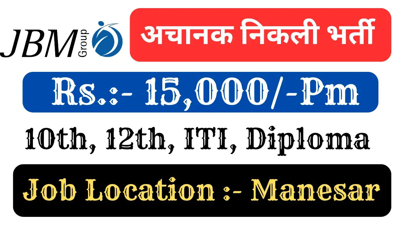 ITI Vacancies in Manesar 2025