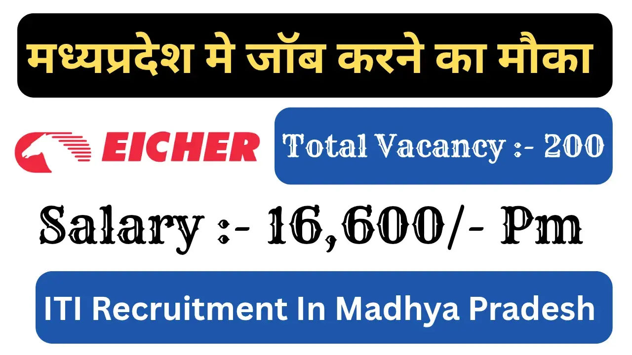 Latest ITI Recruitment in Madhya Pradesh