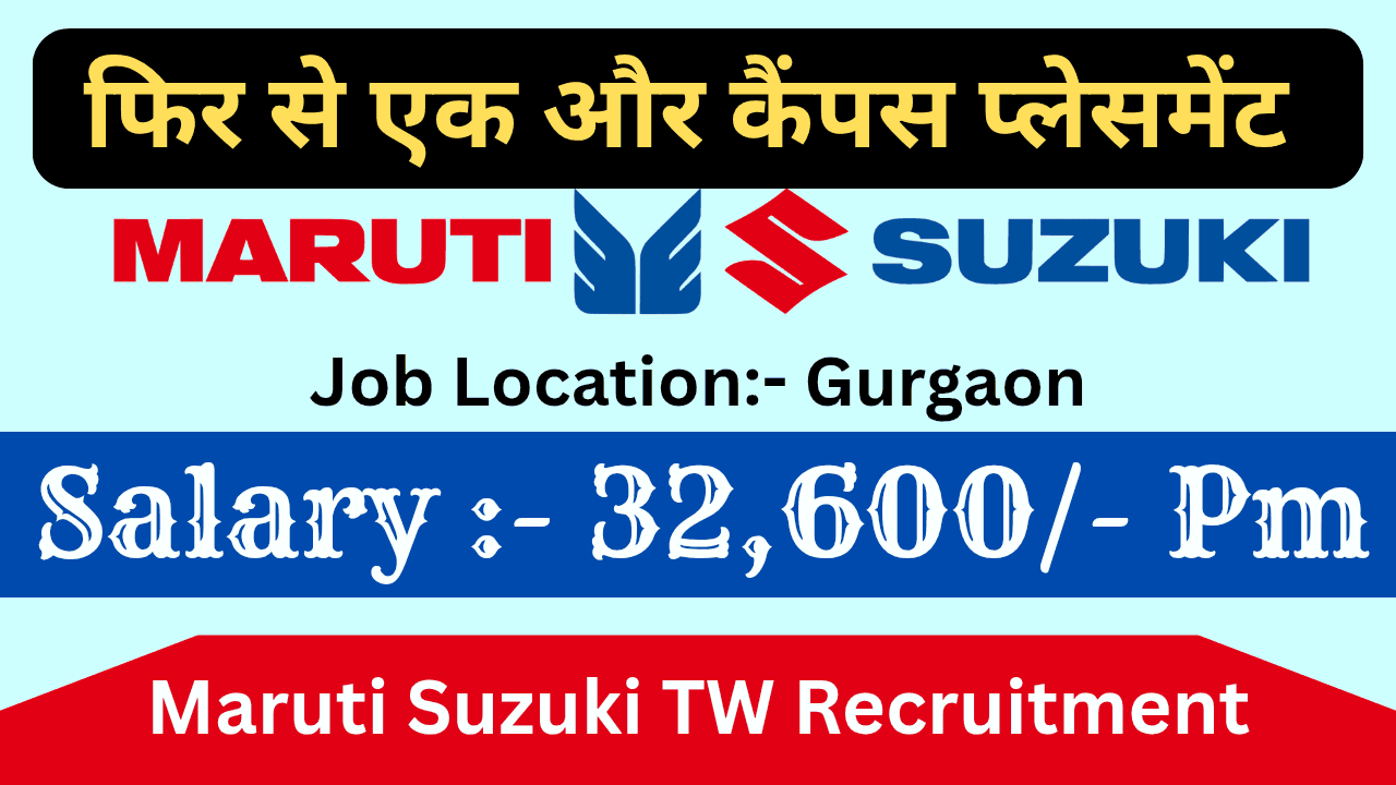 Maruti Suzuki TW Recruitment