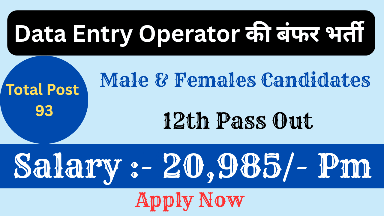 Data Entry Operator Vacancies
