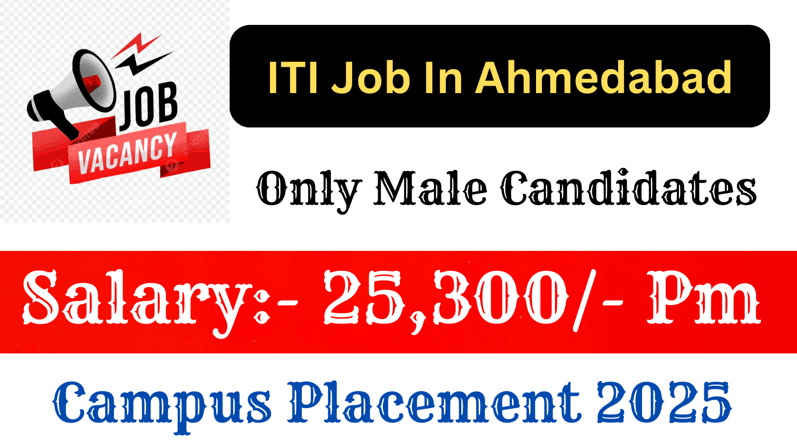 ITI Job in Ahmedabad 2025