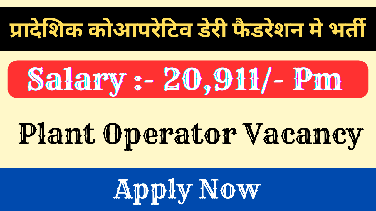 Plant Operator Vacancy