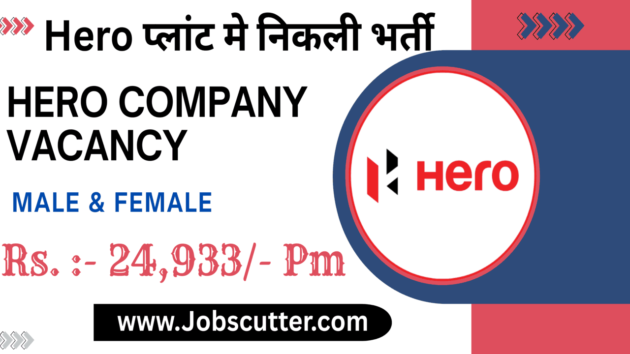 Hero Company Vacancy 2025 – ITI Pass Candidates Campus Placement