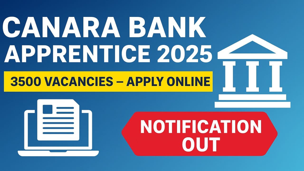 Canara Bank Apprentice Recruitment 2025