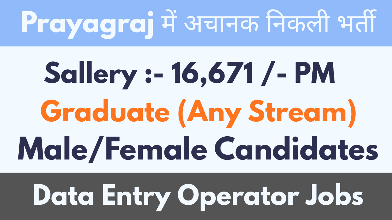 Data Entry Operator Samvida Recruitment