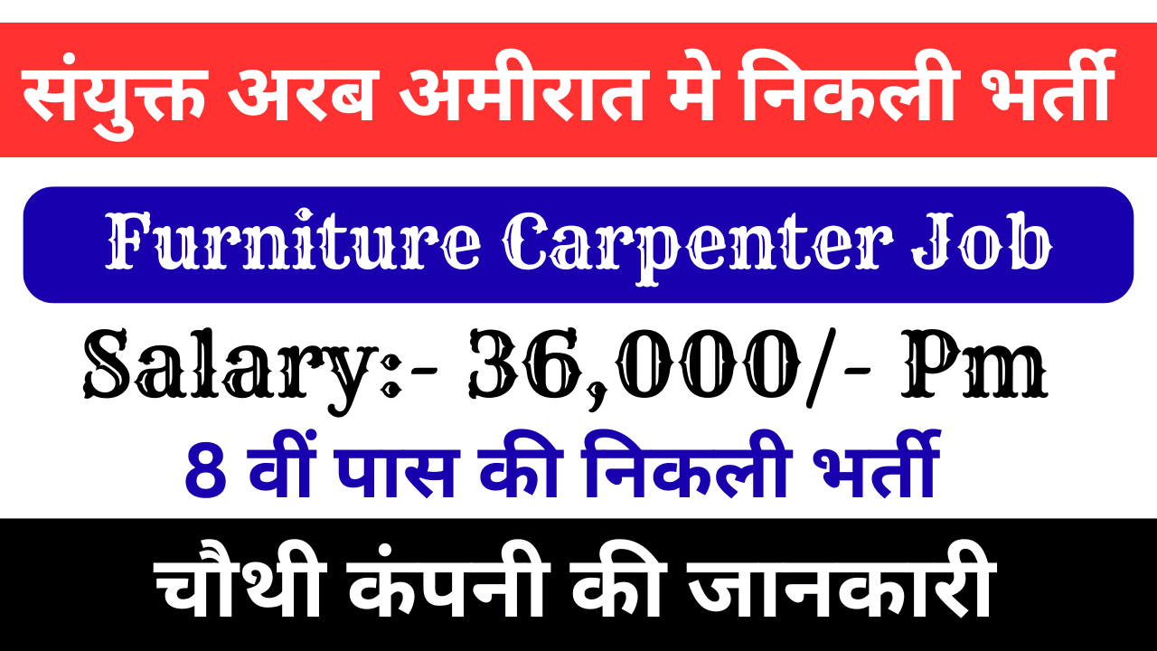 Furniture Carpenter Job