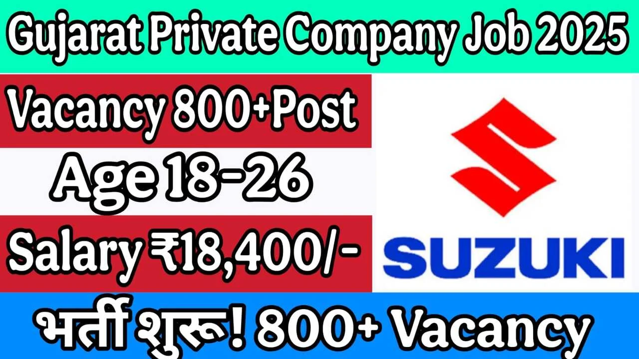 Gujarat Private Company Job