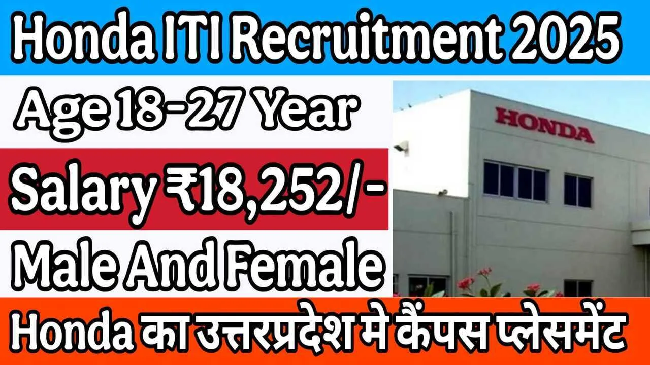Honda ITI Recruitment 2025: Campus Placement in Varanasi