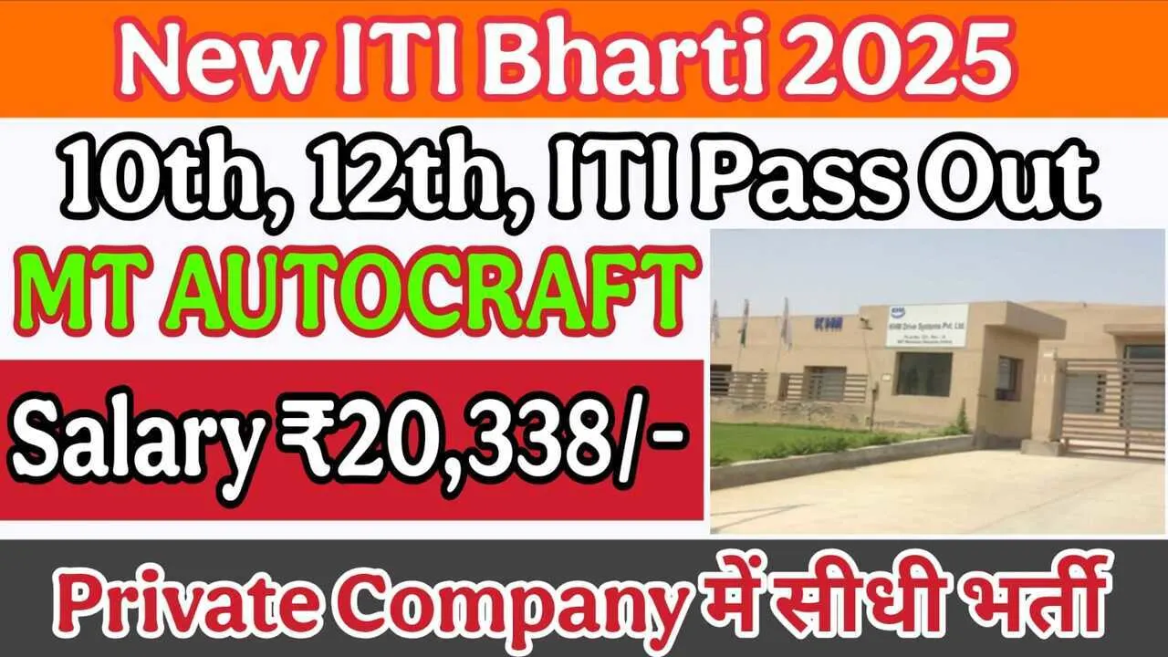 New ITI Bharti 2025 : Open Campus Placement in Haryana