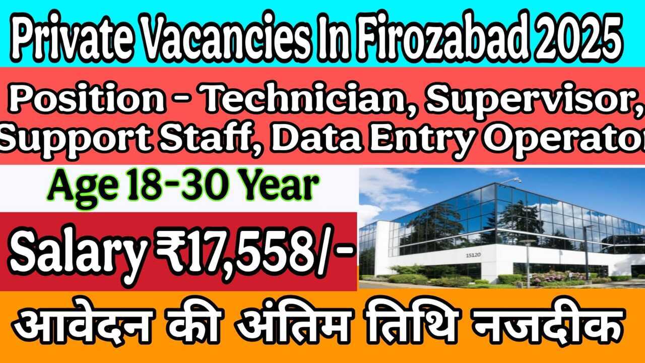 Private Vacancies In Firozabad