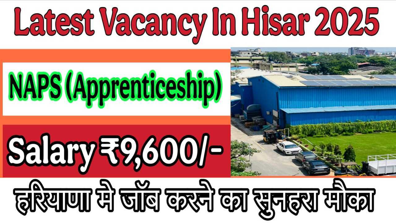 Latest Vacancy In Hisar