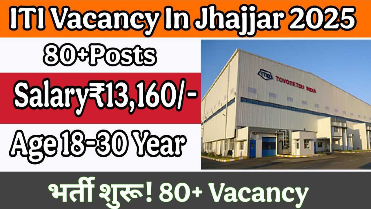 ITI Vacancy In Jhajjar
