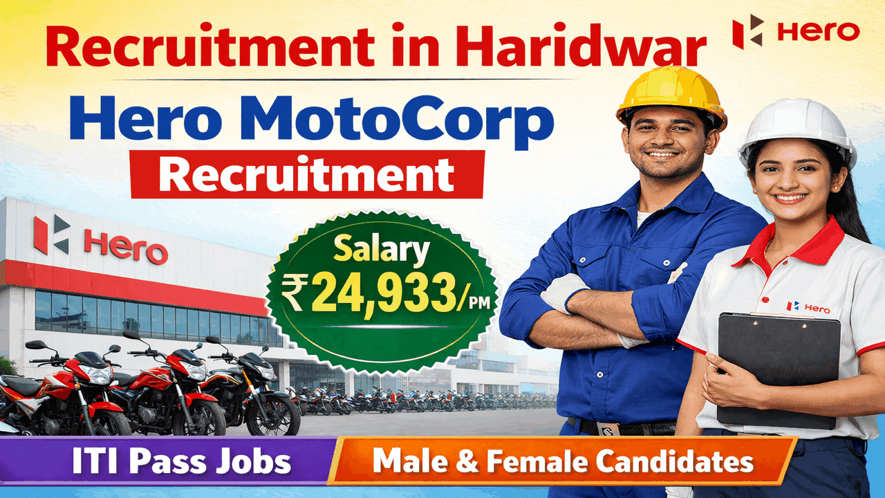 Hero Jobs In Haridwar 2026 – ITI Recruitment & Campus Placement