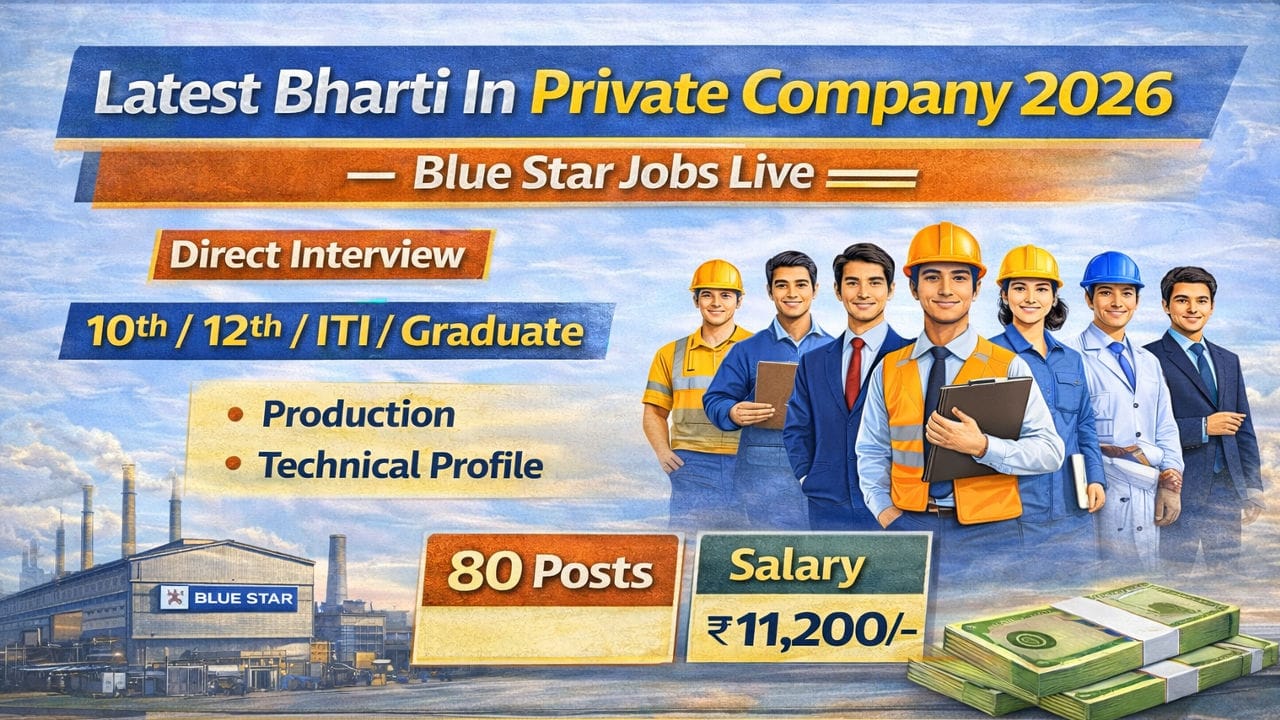 Latest Bharti In Private Company