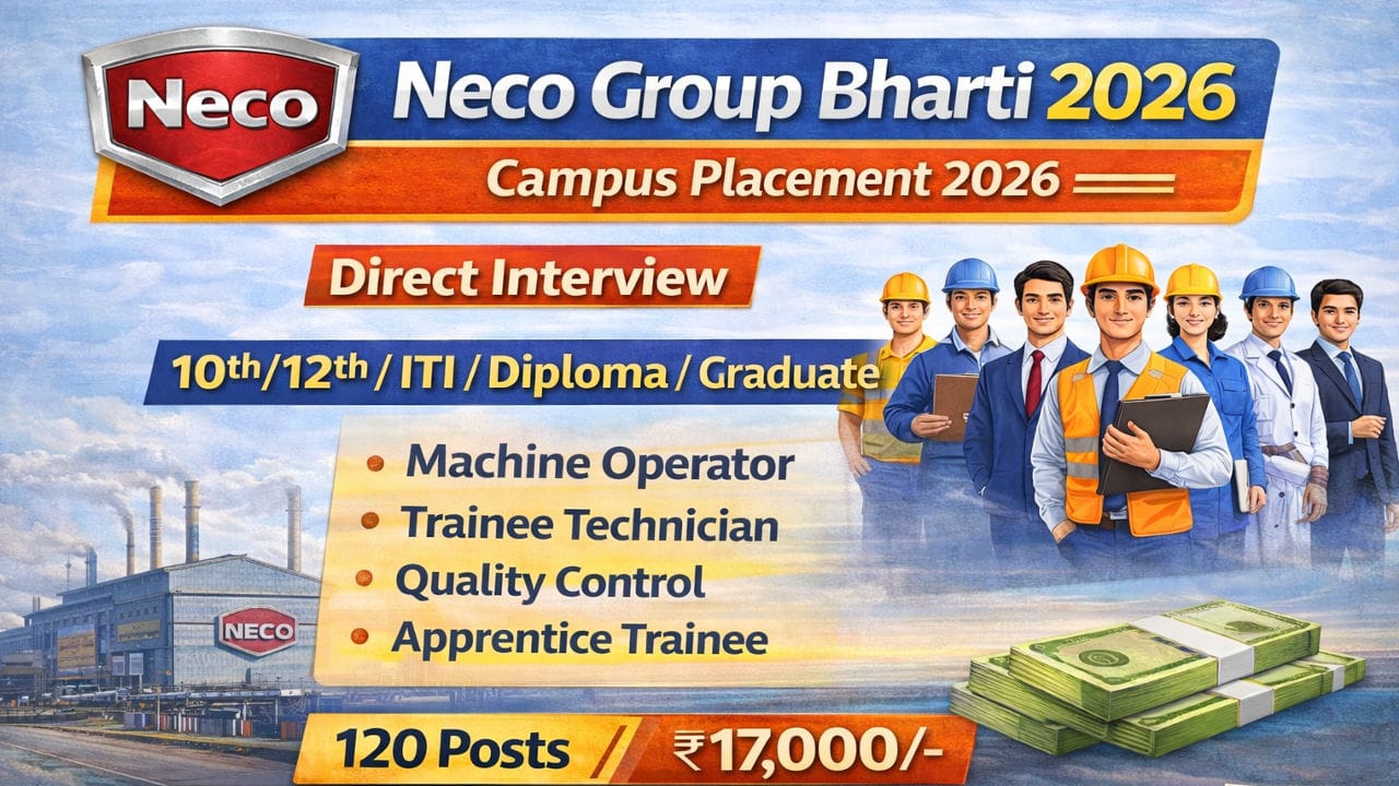 Neco Group Bharti 2026 – New Job Vacancy Alert