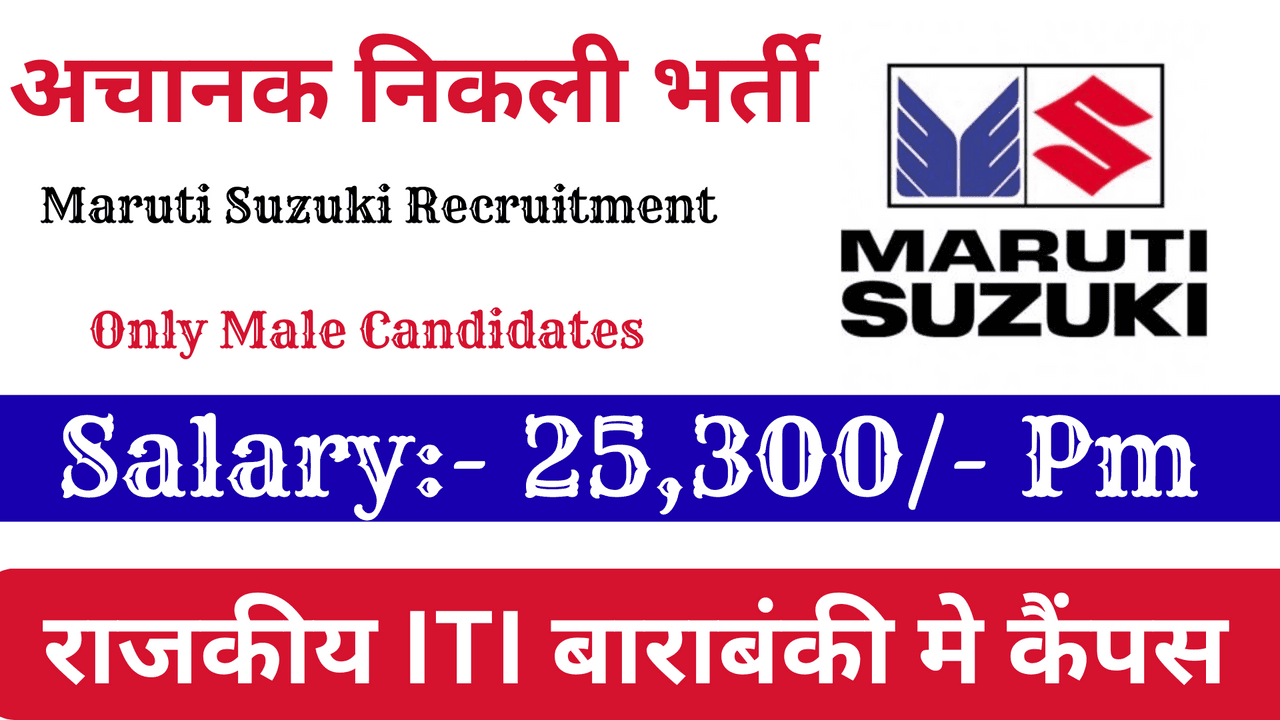 Maruti Suzuki Bharti 2026 – Open Campus Job Vacancy