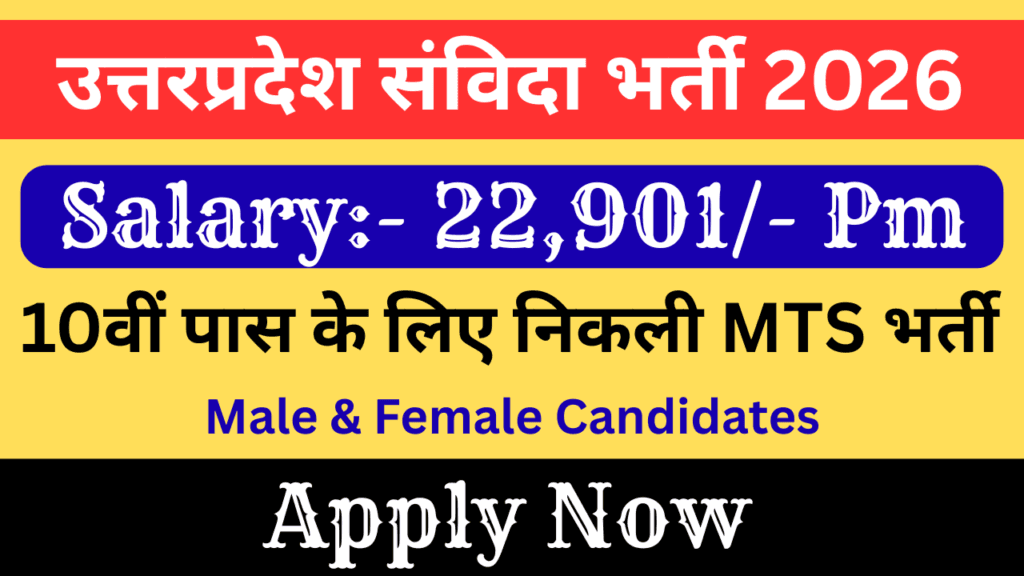 Latest MTS Job Alert 2026 – Apply for Best Samvida Bharti