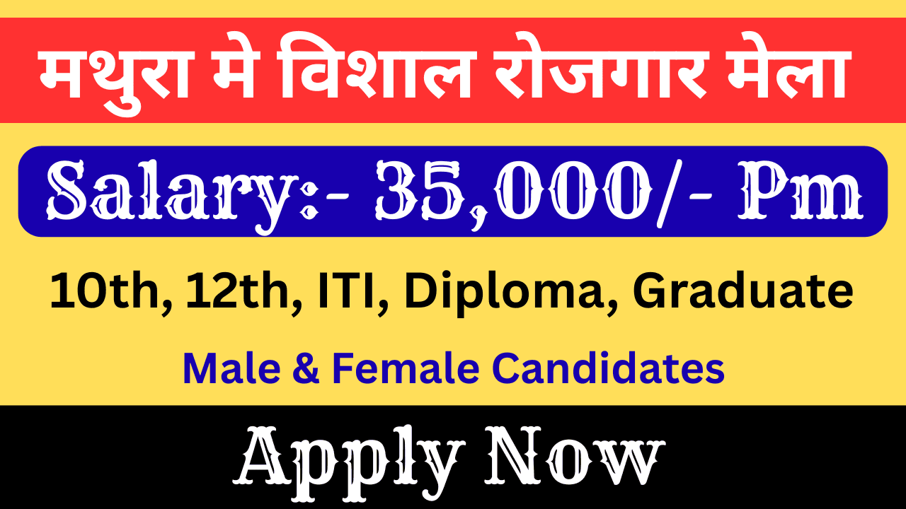 Best Rojgar Mela 2026 : मथुरा मे विशाल रोजगार मेला