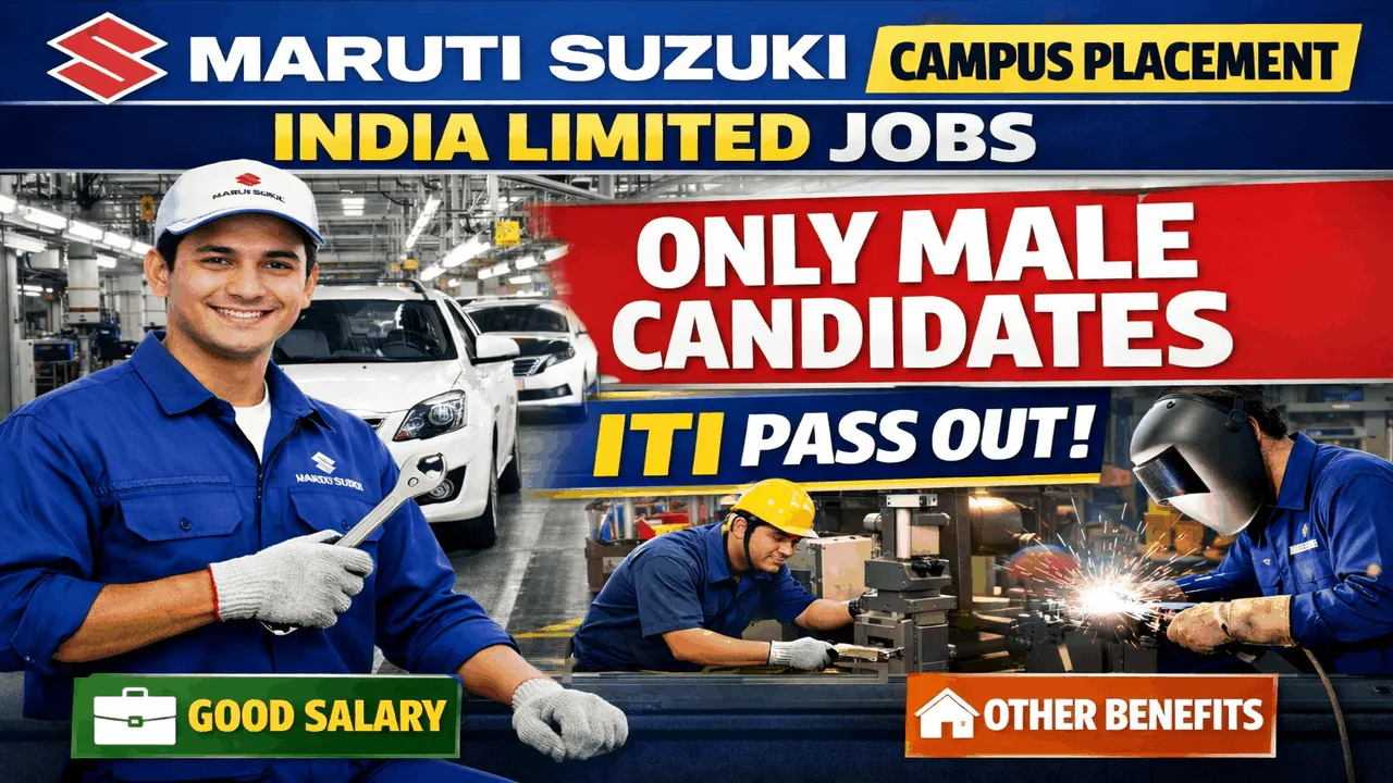 Maruti Suzuki ITI Jobs 2026: कैंपस प्लेसमेंट का आयोजन