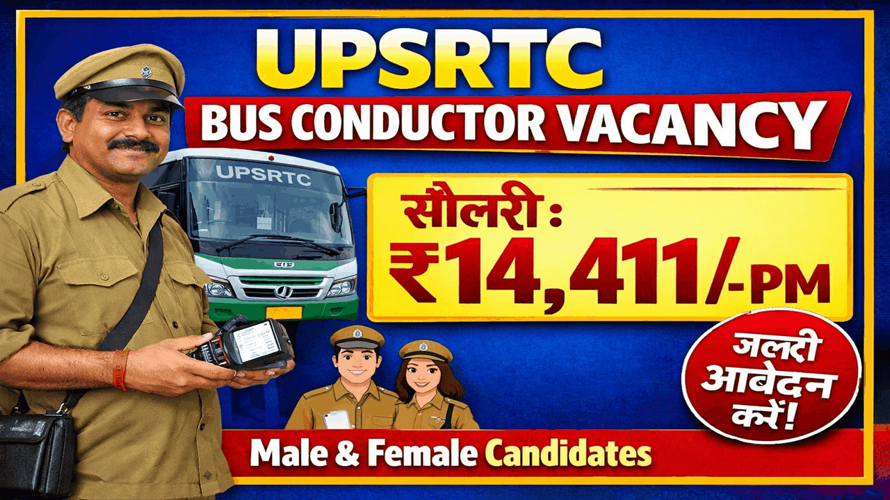 UPSRTC Bus Conductor Vacancy 2026 – Apply Online for Conductor Jobs in Uttar Pradesh