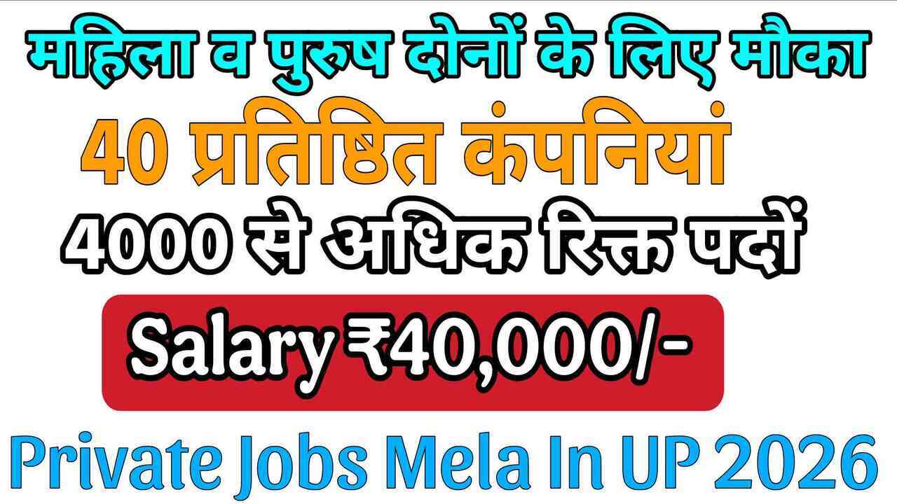 Private Jobs Mela In UP 2026 – Apply for 4000+ Posts