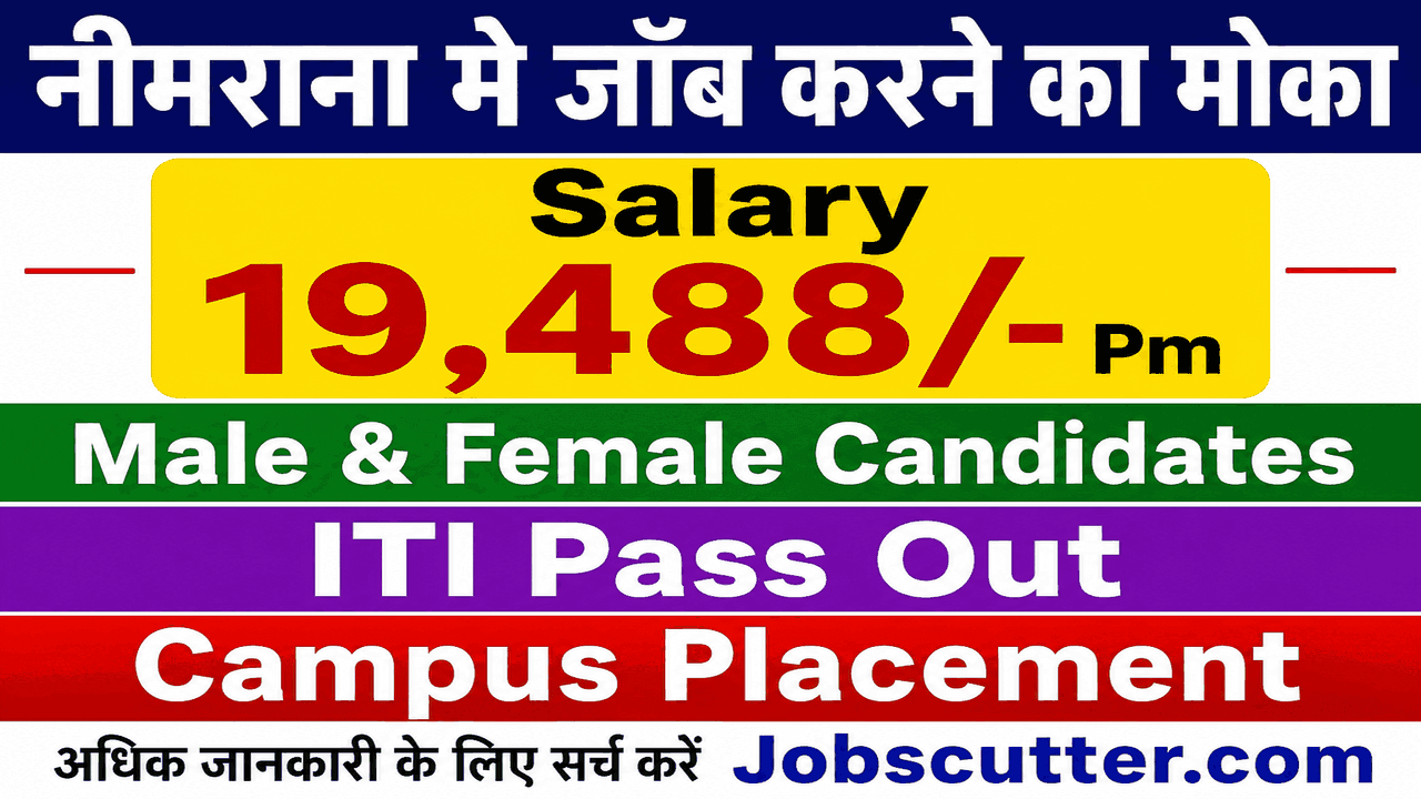 ITI Campus Selection 2026 – Hero Neemrana Plant Recruitment Drive