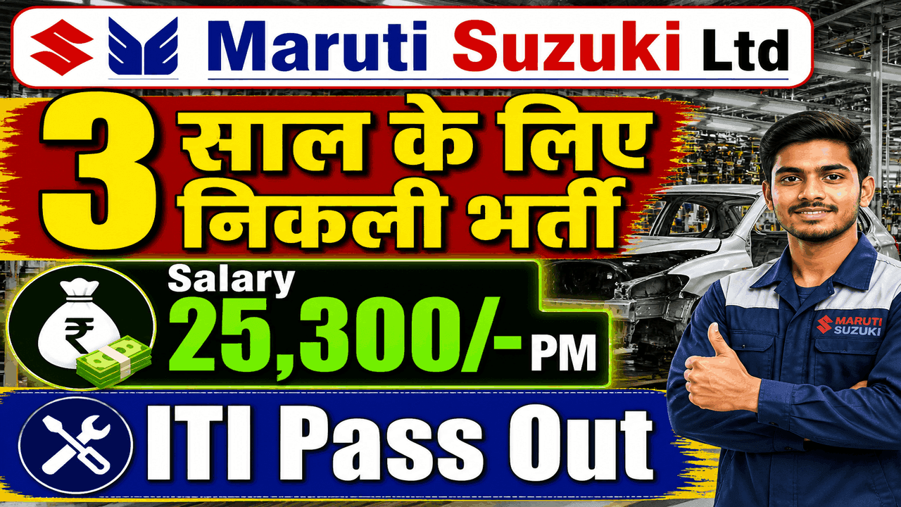 Maruti Suzuki Recruitment 2026 – New Campus Naukri Posts