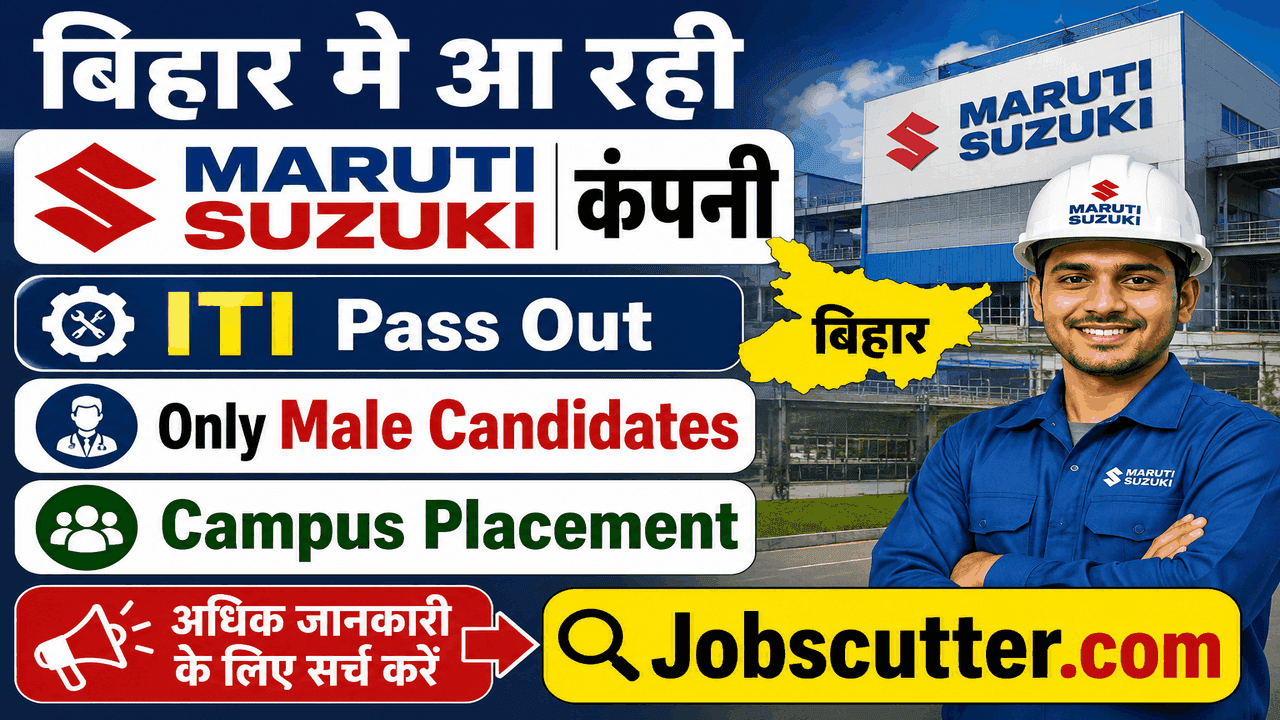 Maruti Suzuki Recruitment 2026 – बिहार मे कैंपस प्लेसमेंट ड्राइव