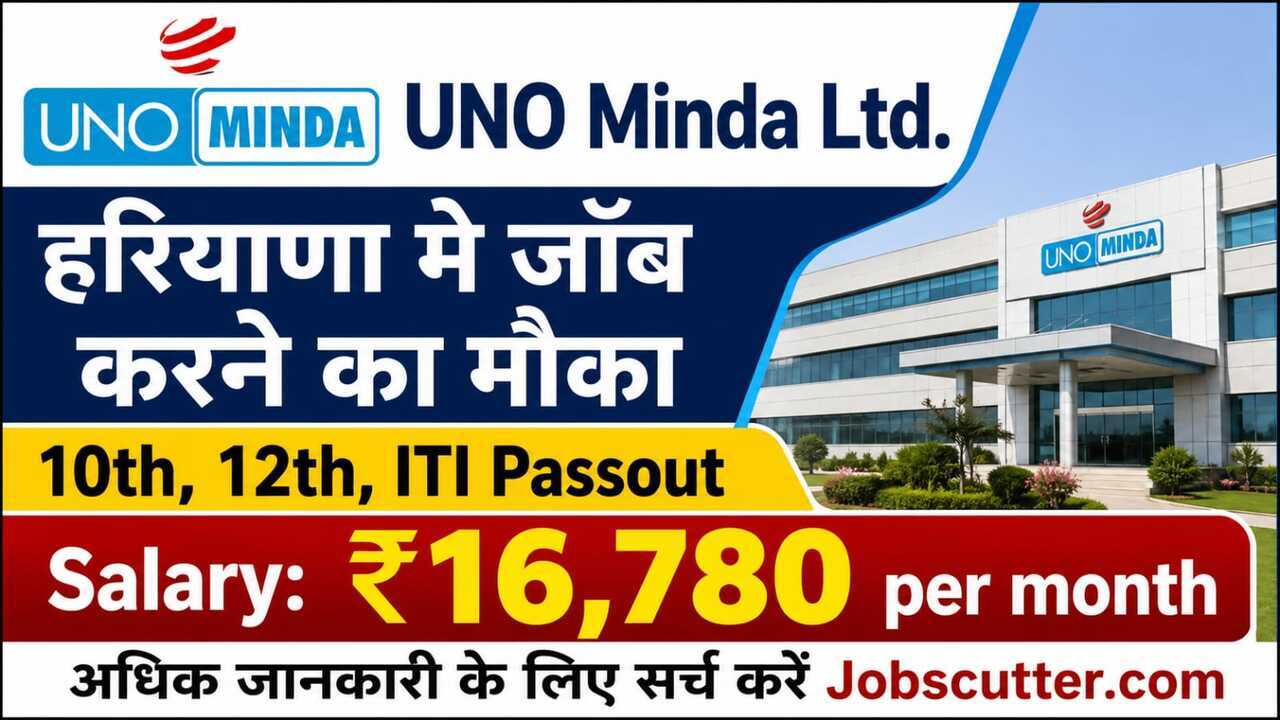 Uno Minda Recruitment 2026 for ITI Pass Freshers Campus