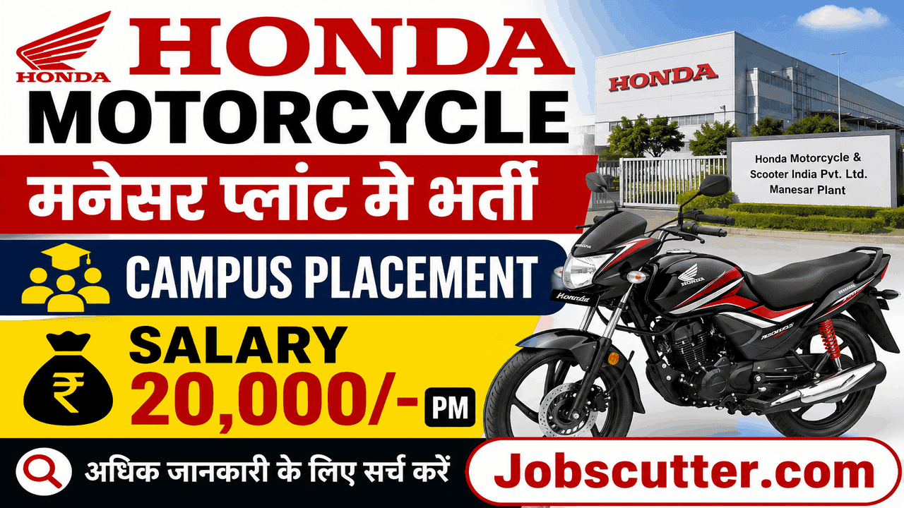 Honda Motorcycle Naukri 2026 – Campus Placement Apply Now