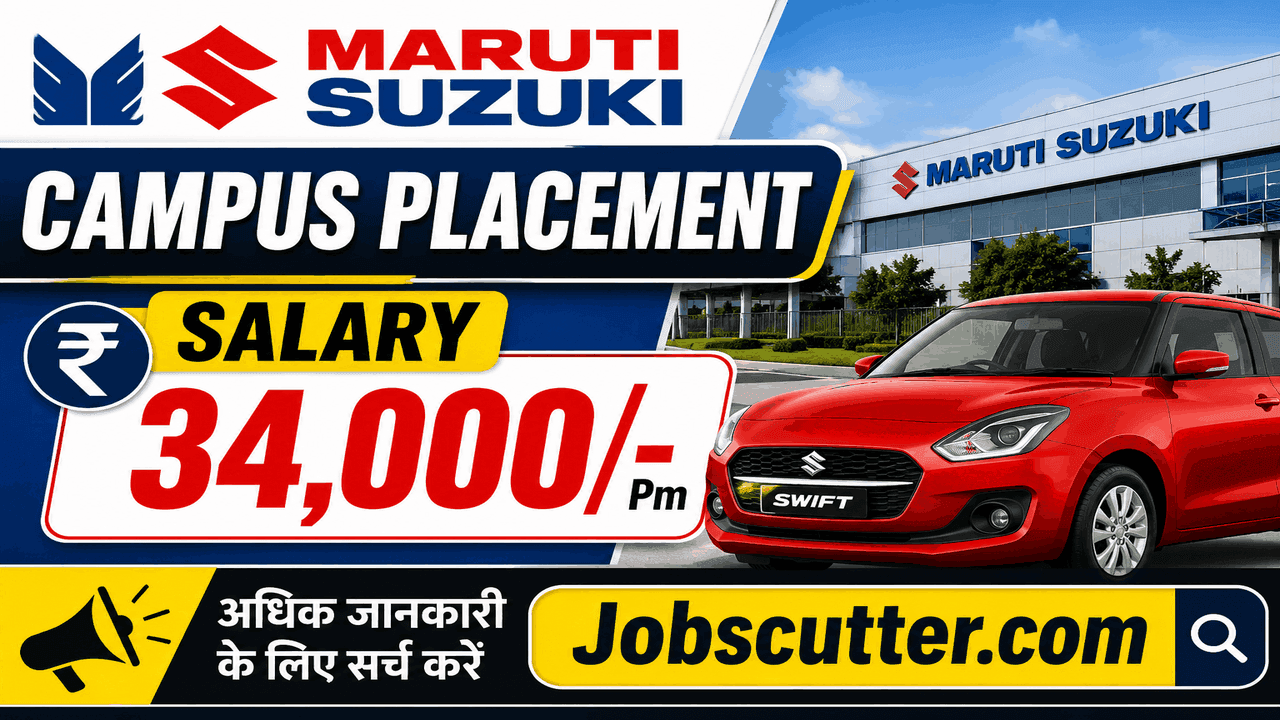 Maruti Suzuki Job Campus 2026 | रहना और खाना फ्री
