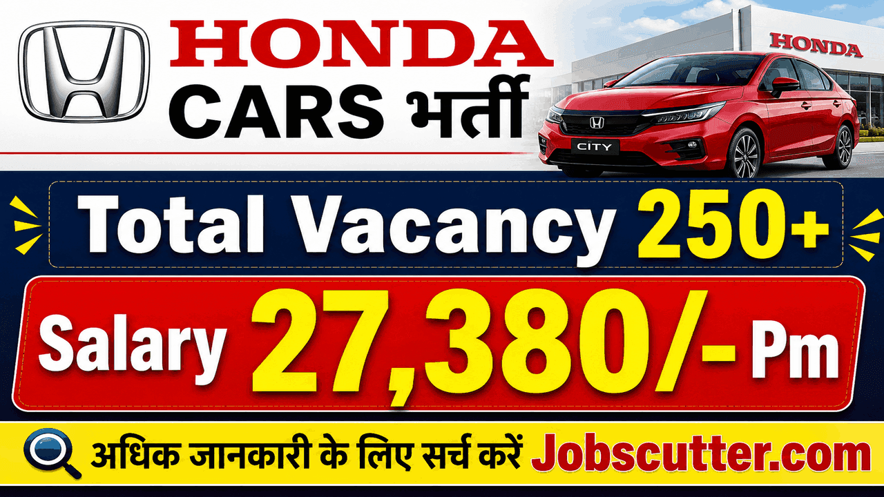 Honda Cars ITI Vacancy 2026 – Job Campus Interview
