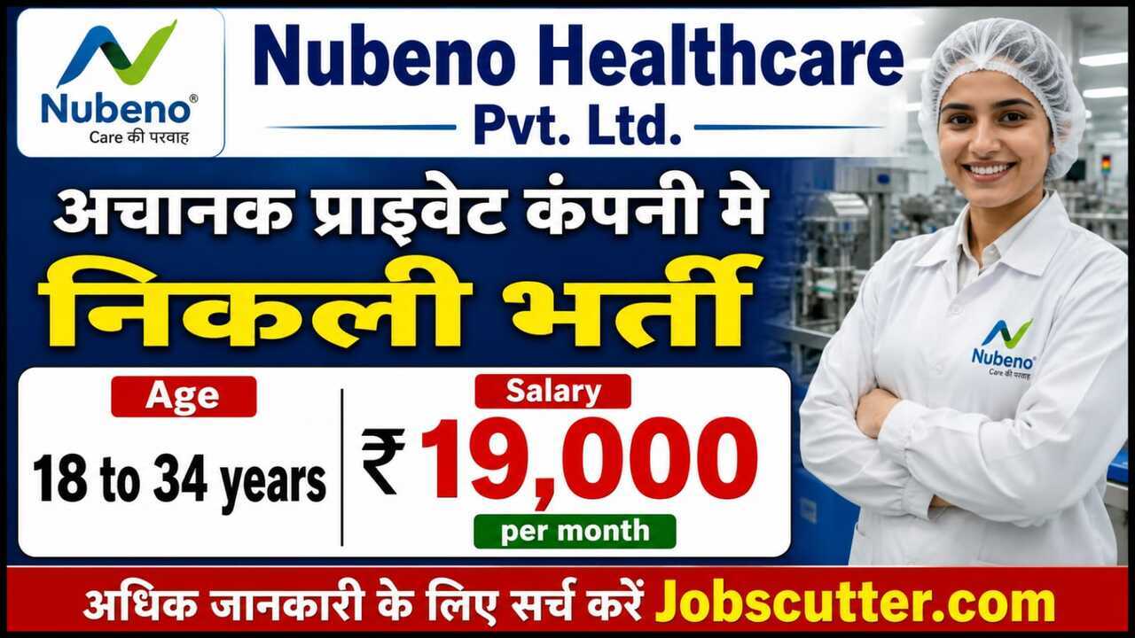 Private Company Jobs In Nagpur 2026 | Nubeno Healthcare Hiring