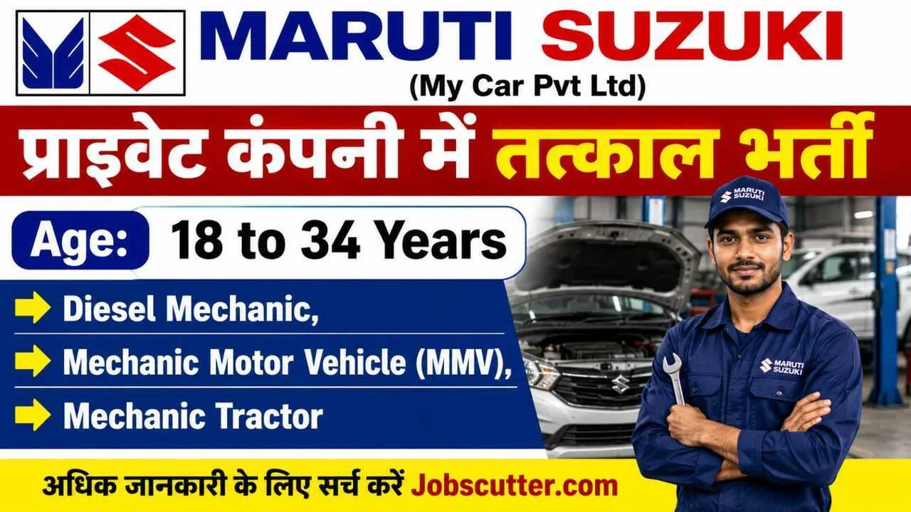 Maruti Suzuki Jobs In Farrukhabad 2026 | Apply Now