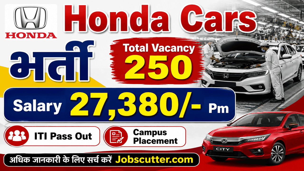 Honda Cars ITI Vacancy