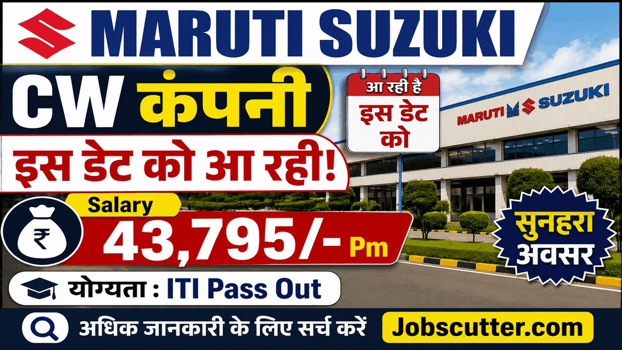 Maruti Suzuki CW Recruitment 2026 | ITI Jobs
