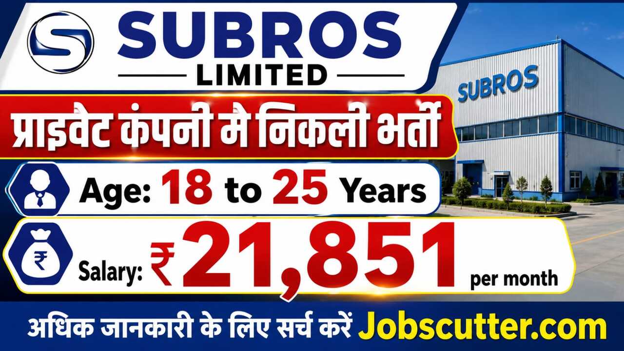 Private Jobs In Subros 2026 – Permanent Company On Roll Job Opportunity
