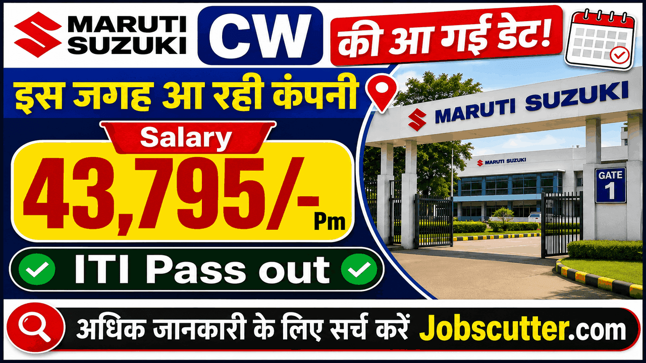 Maruti Suzuki CW Recruitment 2026 | ITI Jobs Placement