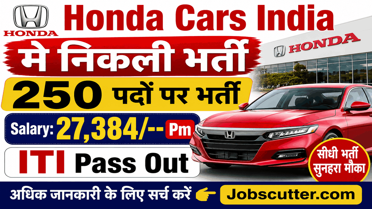 Honda Cars ITI Vacancy 2026 – Campus Interview