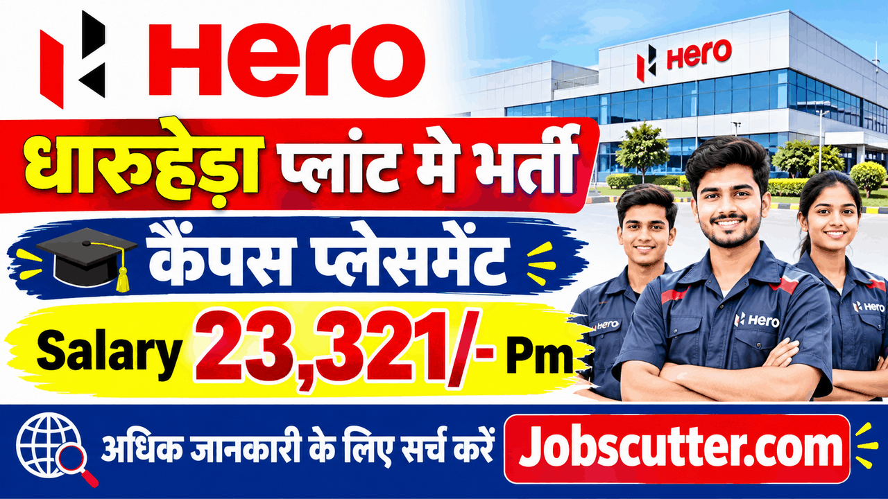 Hero Motocorp Dharuhera Jobs 2026 | Campus Interview