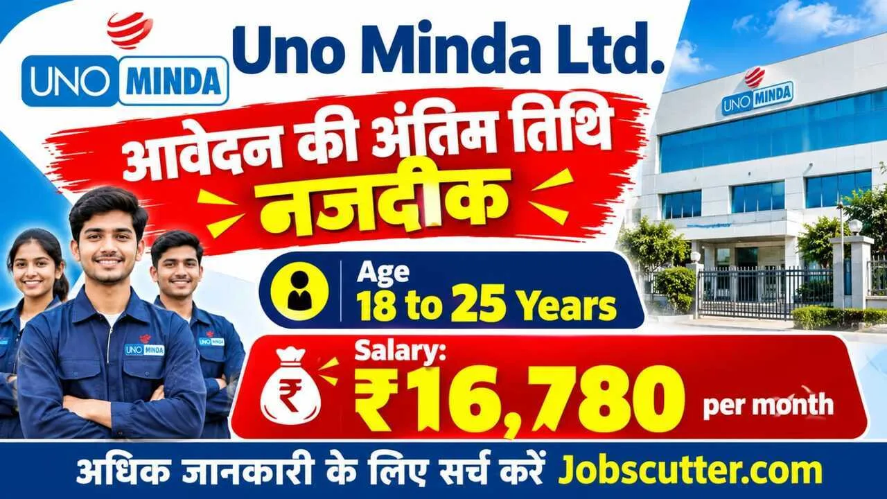 Uno Minda Recruitment 2026 – All Trades, 60 Vacancies