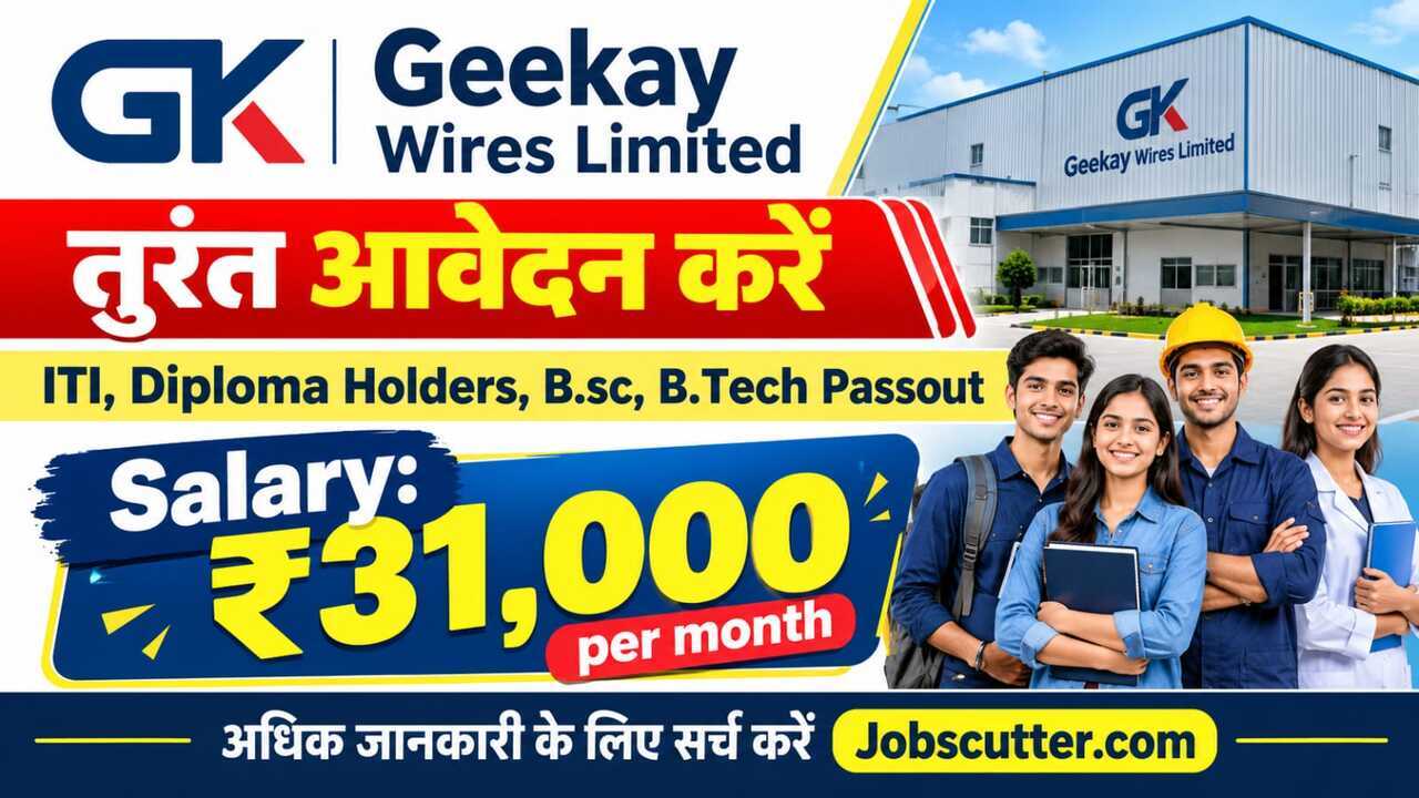 Geekay Wires Recruitment 2026 – On-Roll Job Opportunity
