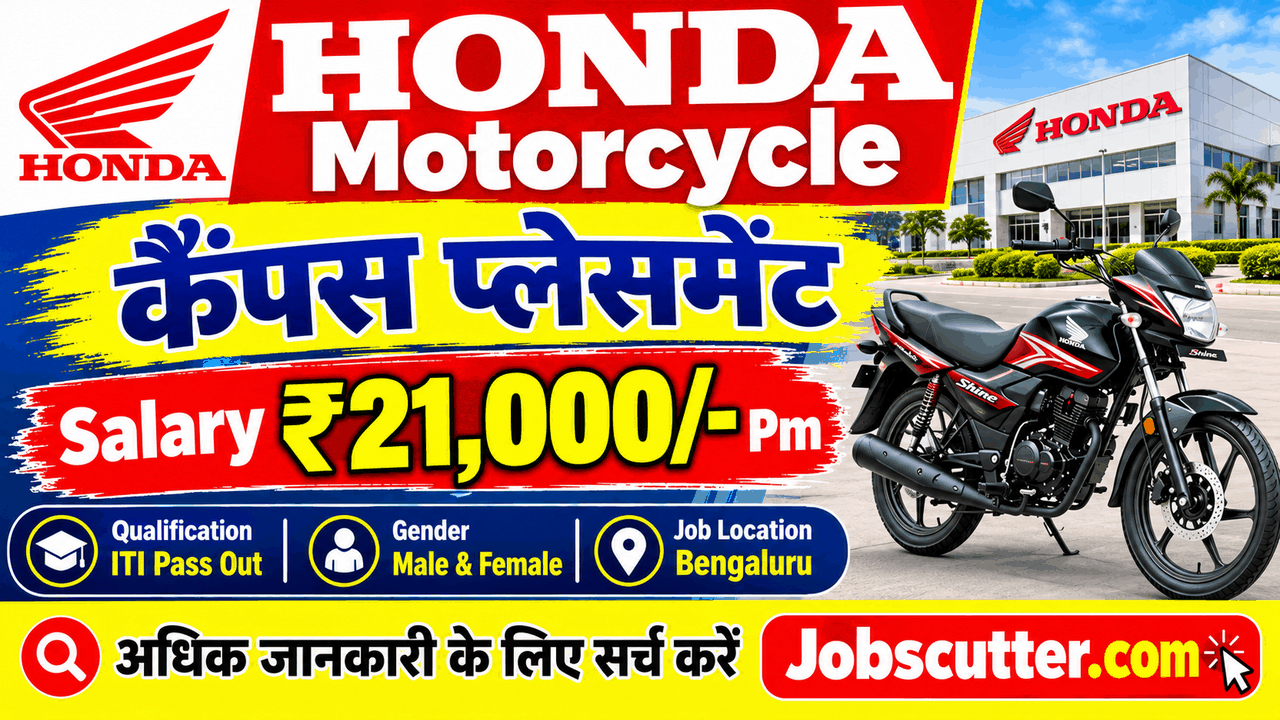 Honda Motorcycle Recruitment 2026 Campus Placement