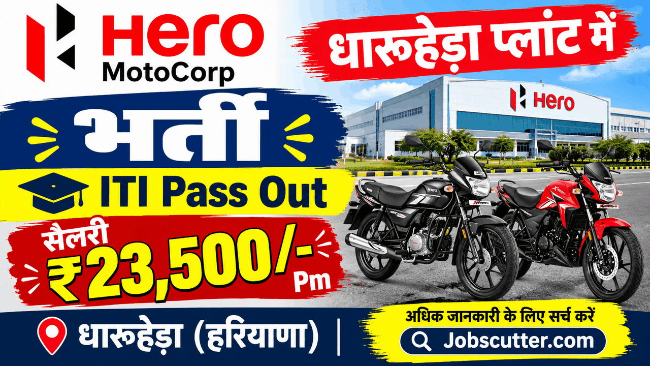 Hero Motocorp Dharuhera Jobs 2026 | Campus Interview